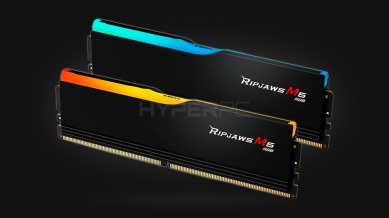 64GB G.Skill RipJaws M5 RGB Black [DDR5, 6000MHz, 2x32GB]