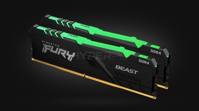 16GB Kingston Fury Beast RGB Black [DDR4, 3600MHz, 2x8GB]