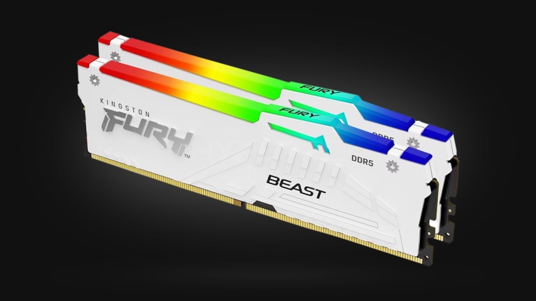 32GB Kingston Fury Beast RGB White [DDR5, 6000MHz, 2x16GB]