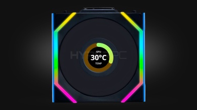 Lian Li UNI FAN SL WIRELESS LCD 120 Black