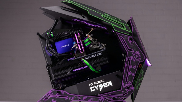 Кастомный ПК в стиле Аркейн: HYPERPC LUMEN 7 ULTRA с диорамой