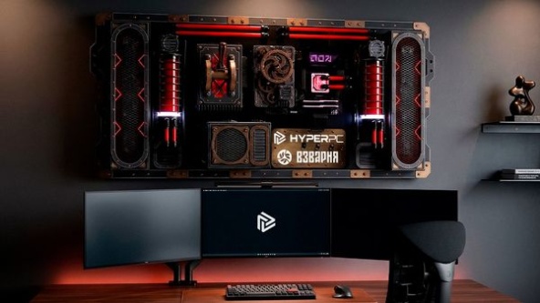 HYPERPC WALL Steampunk Edition: Искусство инженерии в металле и дереве