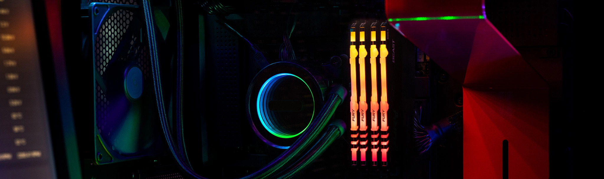 Оперативная память Kingston Fury Beast RGB DDR4-3200