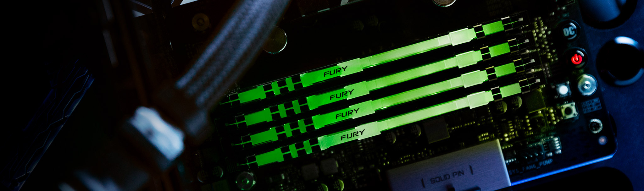 Оперативная память Kingston Fury Beast RGB DDR4-3200