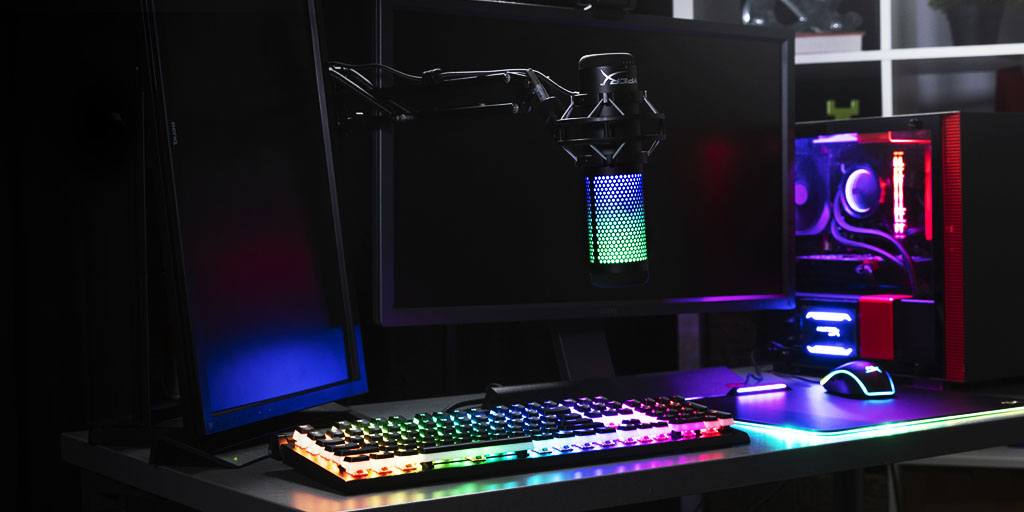 Сверкающая RGB-подсветка, настраиваемая с помощью ПО HyperX NGENUITY