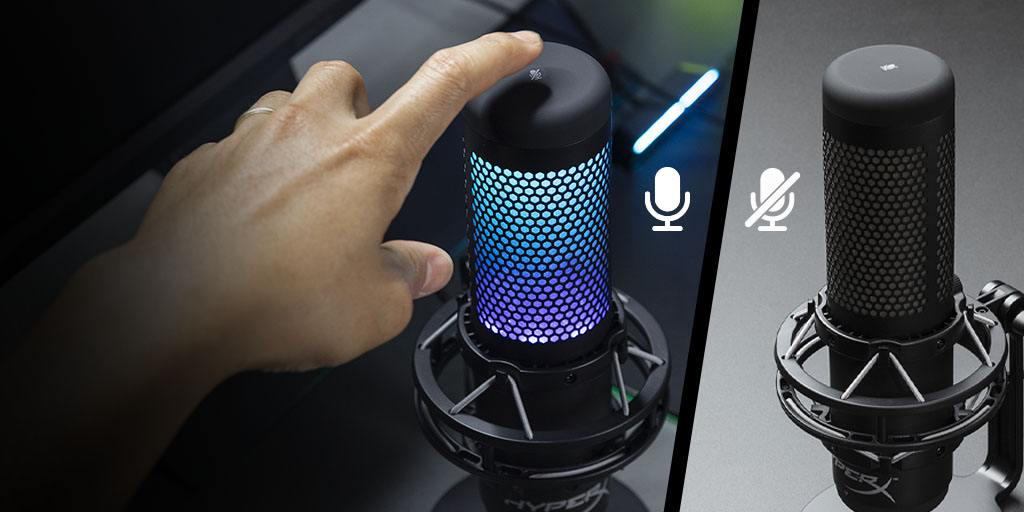 Выключение звука одним касанием со светодиодным индикатором состояния