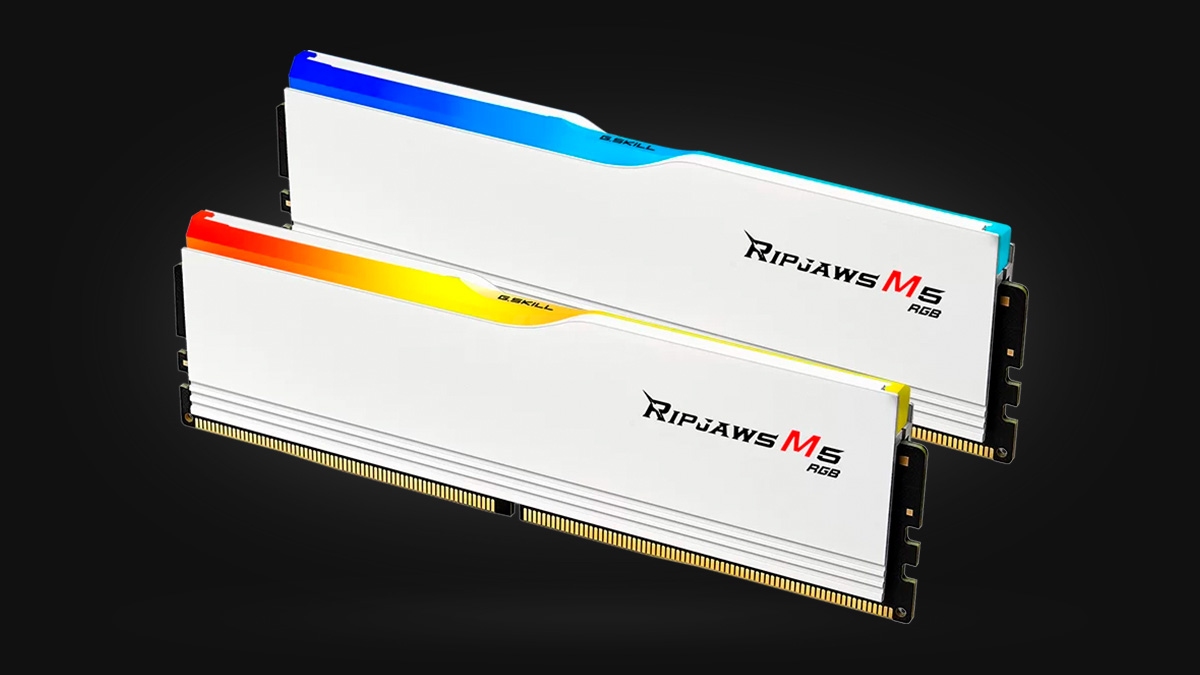 32GB G.Skill RipJaws M5 RGB White [DDR5, 6000MHz, 2x16GB]