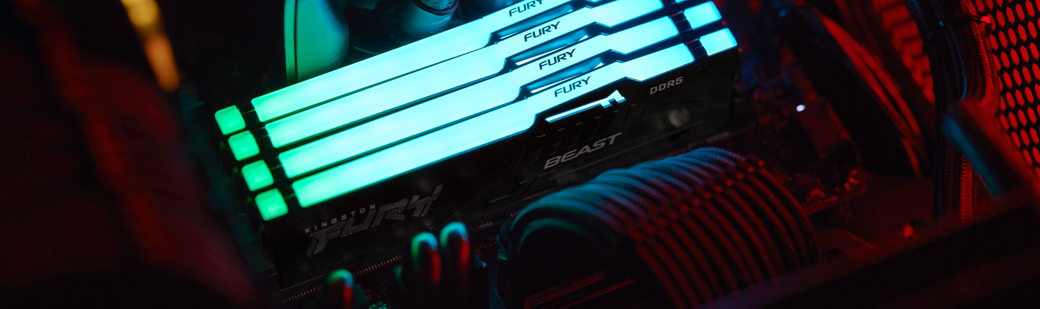 Оперативная память Kingston Fury Beast RGB DDR5-5200