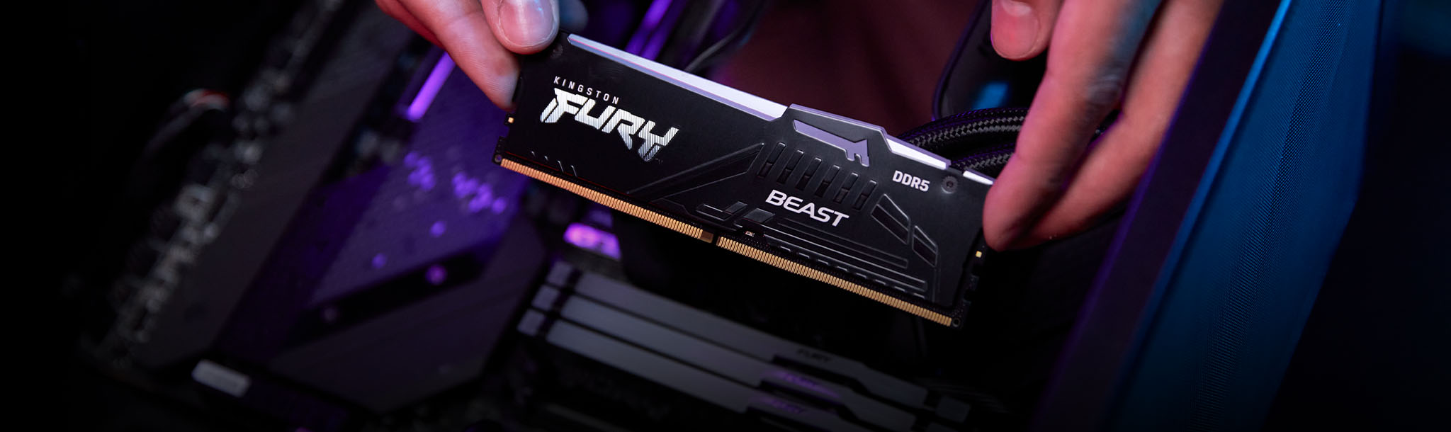 Оперативная память Kingston Fury Beast RGB DDR5-5200