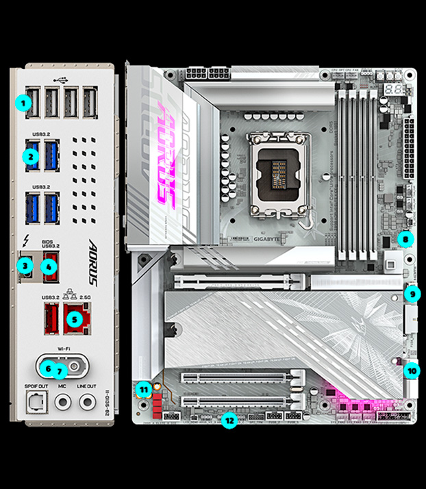 GIGABYTE Z890 AORUS ELITE X ICE