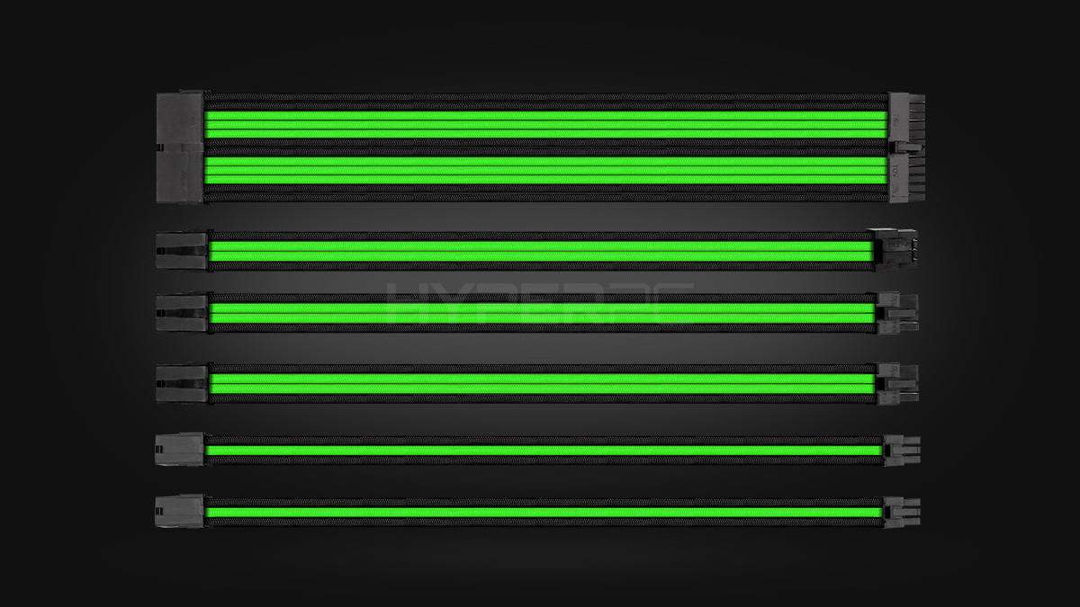 HYPERPC Cable Kit Black/Green