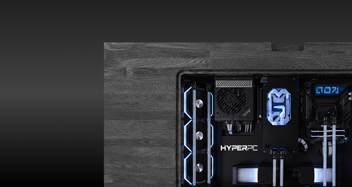 Эксклюзивные компютер в столе HYPERPC DESK