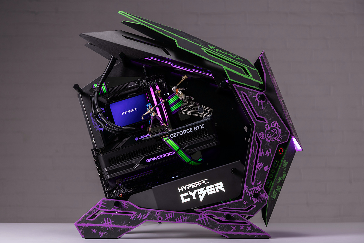 HYPERPC LUMEN x Аркейн — эксклюзивный компьютер с авторской росписью