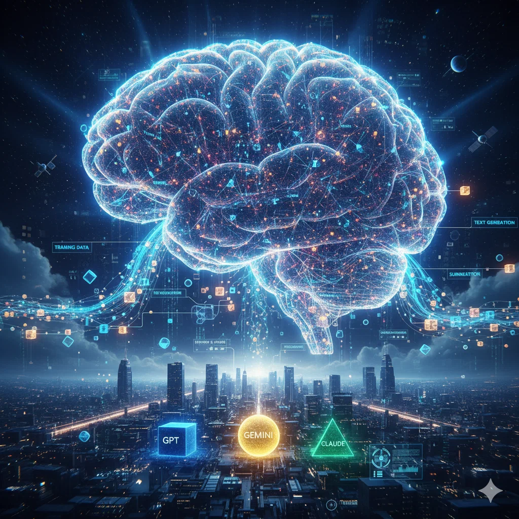 Графическое представление языковой модели ИИ