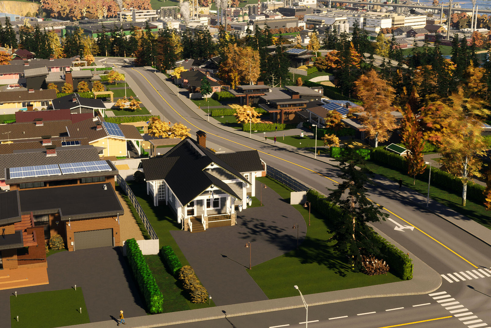 Плотно застроенный район в Cities: Skylines 2