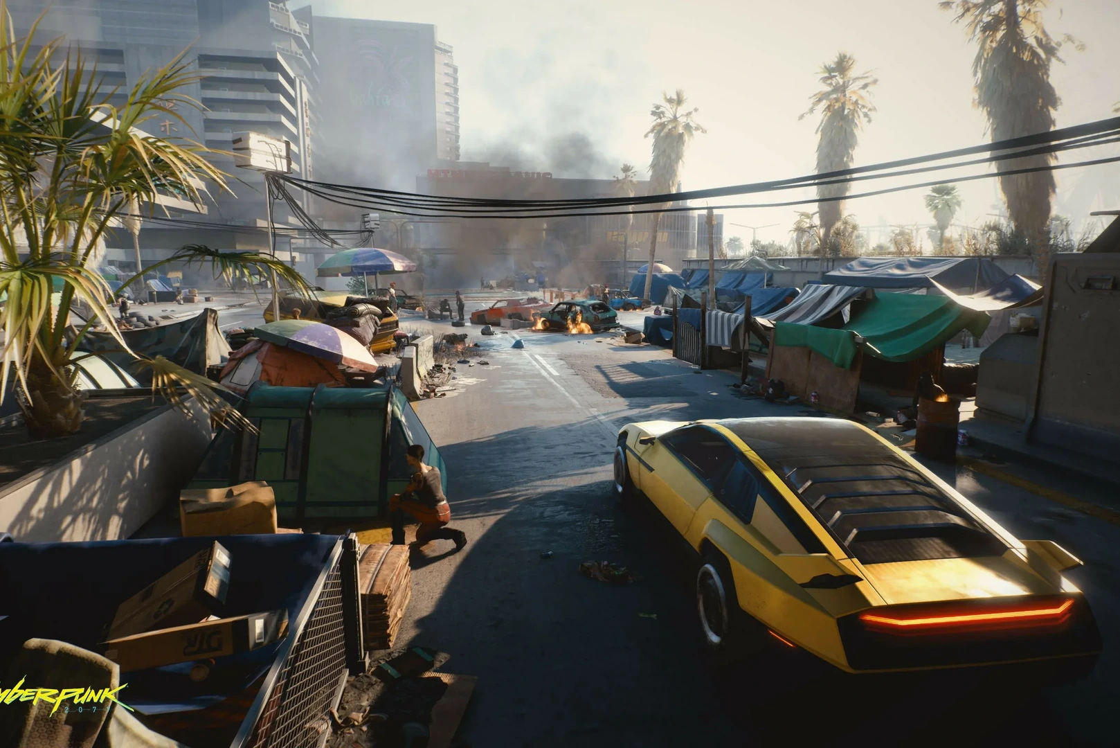 Сцена погони на автомобиле в игре Mafia: Definitive Edition в разрешении 4K.