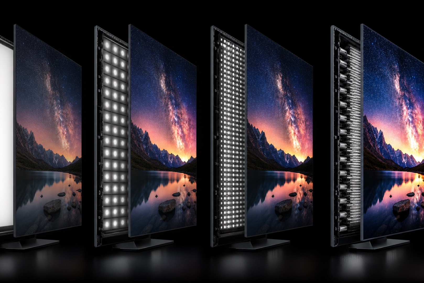 Уровни сертификации VESA DisplayHDR от 400 до 1000 нит с локальным затемнением.