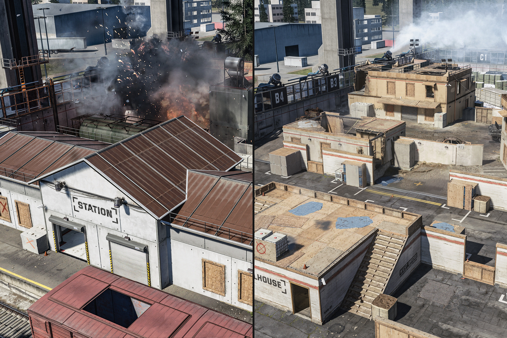 Два фрагмента разных конфигураций Kill Block из официальных кадров Modern Warfare 4